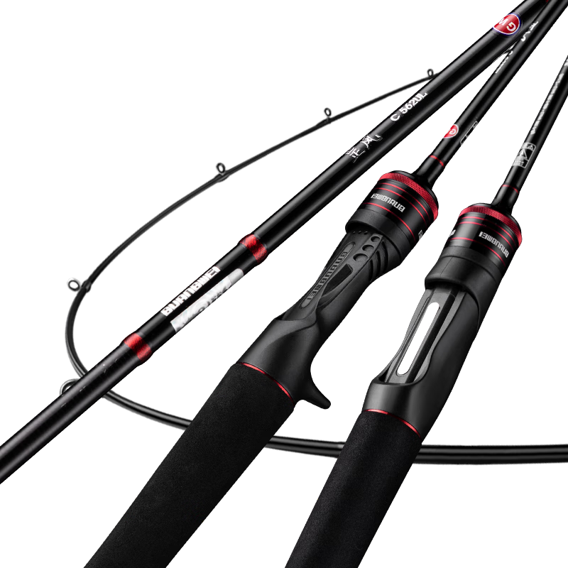 GW Gangfeng Lure Rod with Pistol Grip, 1.5 Meters UL Action, Left-Hand Baitcasting Reel, Fuji O-Ring, for Bass And Mandarin Fish, Micro Fishing And Baiting Set