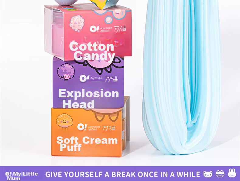 Exiaomu Foam Clay Slime, Bubbles And Glitter, for Boys And Girls, Children, Students, DIY Stress Relief Toy, Safe And Eco-Friendly Gift 7
