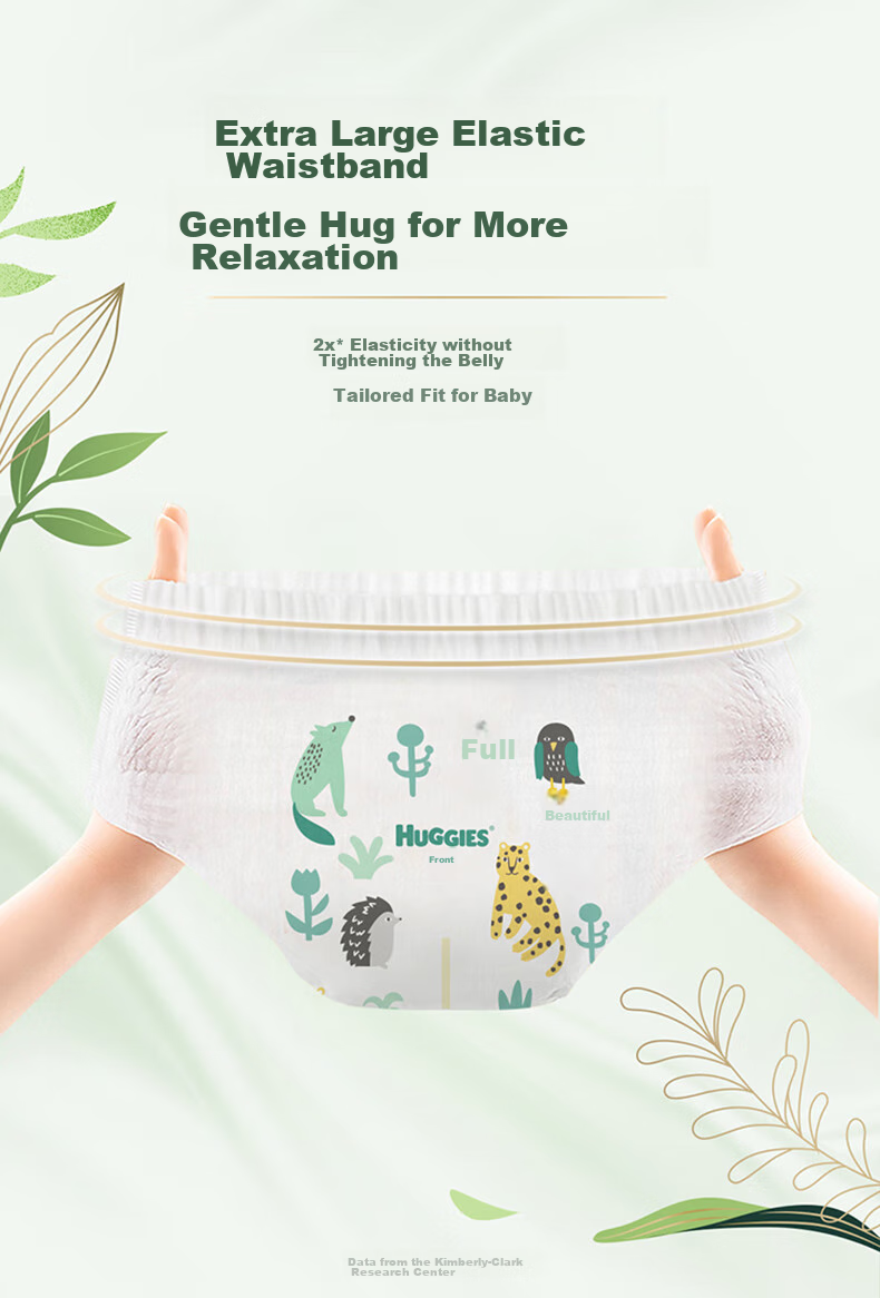 Huggies Forest Whisper Growth Pants, L Size, 36 Pieces, Large Size, Baby Diapers, Ultra-Thin And Breathable 6