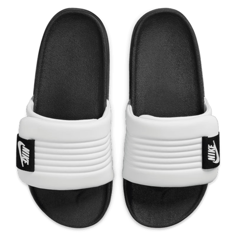 NIKE OFFCOURT ADJUST Men's Slide Sandals, Outdoor Wear, DQ9624-100 White And Black, Size 44