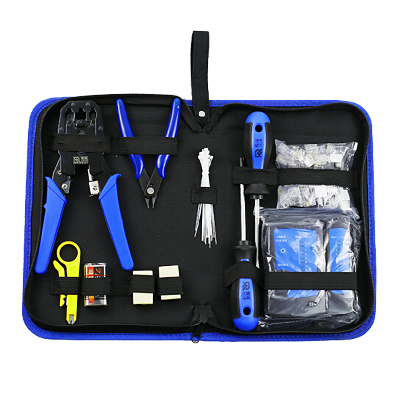 Ruineng Network Cable Crimper, RJ45 Crimping Tool Set, Network Cable Tester, Telephone And Computer Crimping Tool Pliers
