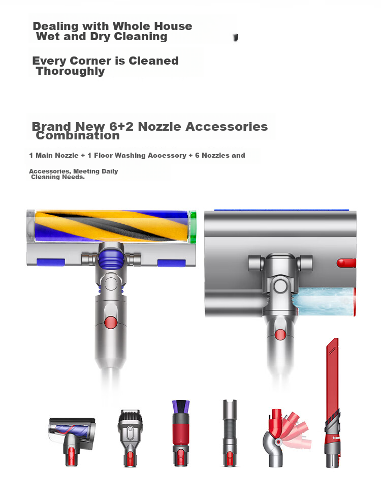 DYSON V12n Detect Slim Nautik Absolute Vacuum And Mop Combo, Cordless Handheld High-Suction All-In Cleaner for Pets, Dust Mites, Wet And Dry Cleaning 19