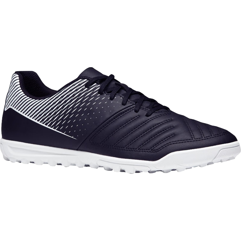 DECATHLON Soccer Cleats for Hard Ground, Men's TF Cleats with Studs, Black, 2357536, Size 40