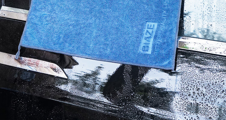 BIAZE Car Wash Towels, 40*40cm, 4 Pack, Thickened, Specially Designed for Interior And Glass Cleaning, Absorbent Car Cloths 12