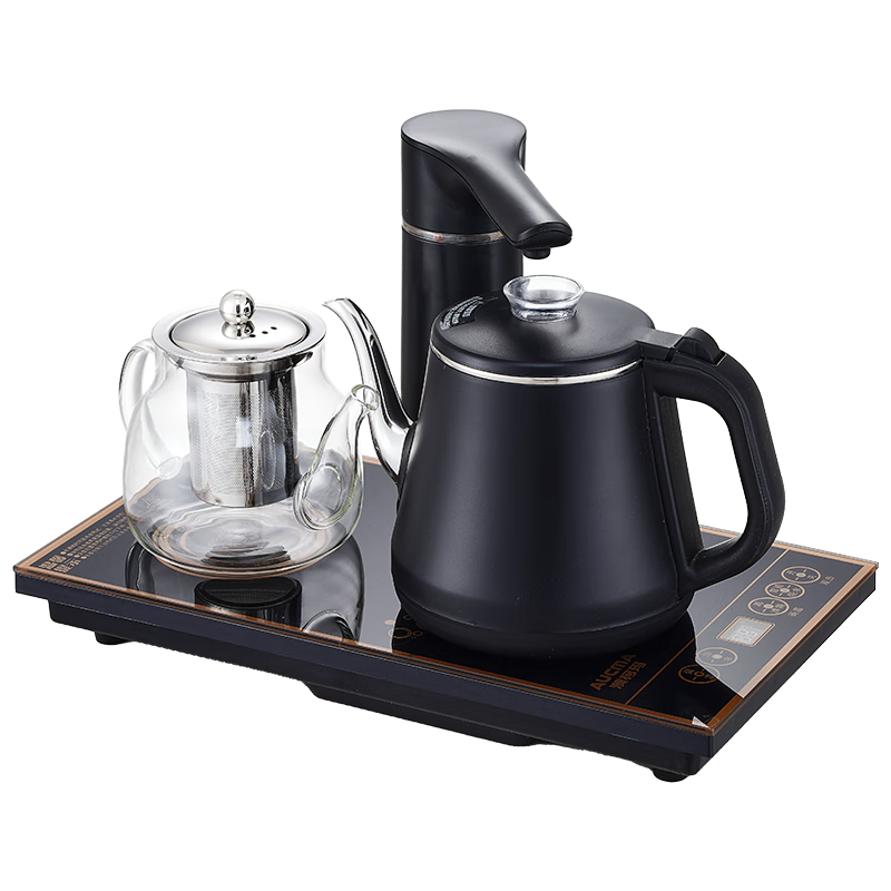 AUCMA Automatic Rotating Water Kettle with Constant Temperature Heating/0.8L Kung Fu Tea Brewing 304 Stainless Steel Tea Table All-In Electric Kettle/electric Teapot/tea Table Tea Set Electric Tea Stove/J82