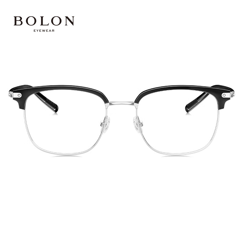 Очки для зрения BOLON BJ6105B15, легкая бизнес-модель с верхней перемычкой, темно-серебристые