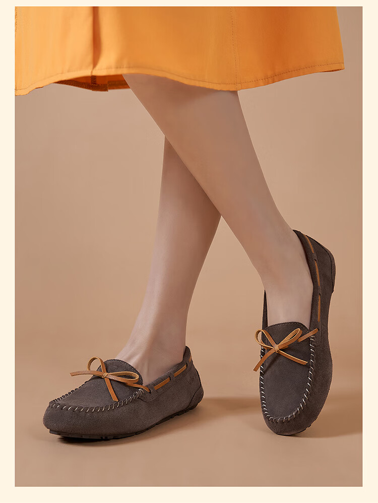 Walker Shop Aokasuo Casual Shoes for Women, Single Shoes, Soft-Soled Loafers for Office, Slip-On Flat Loafers for Women C131016 4