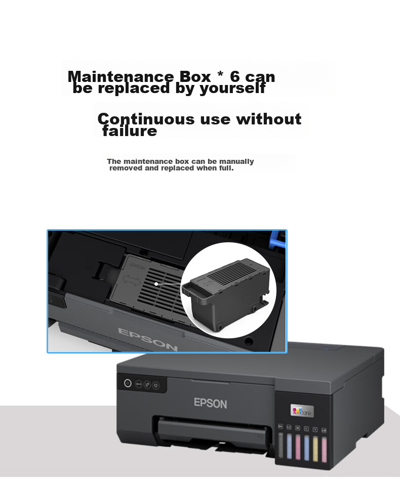 Epson L8058 A4 Ink Tank Color Inkjet Printer for Home Use, 6-Color Photo Original Continuous Ink Supply for Printing Studios, Supports WiFi Wireless 10