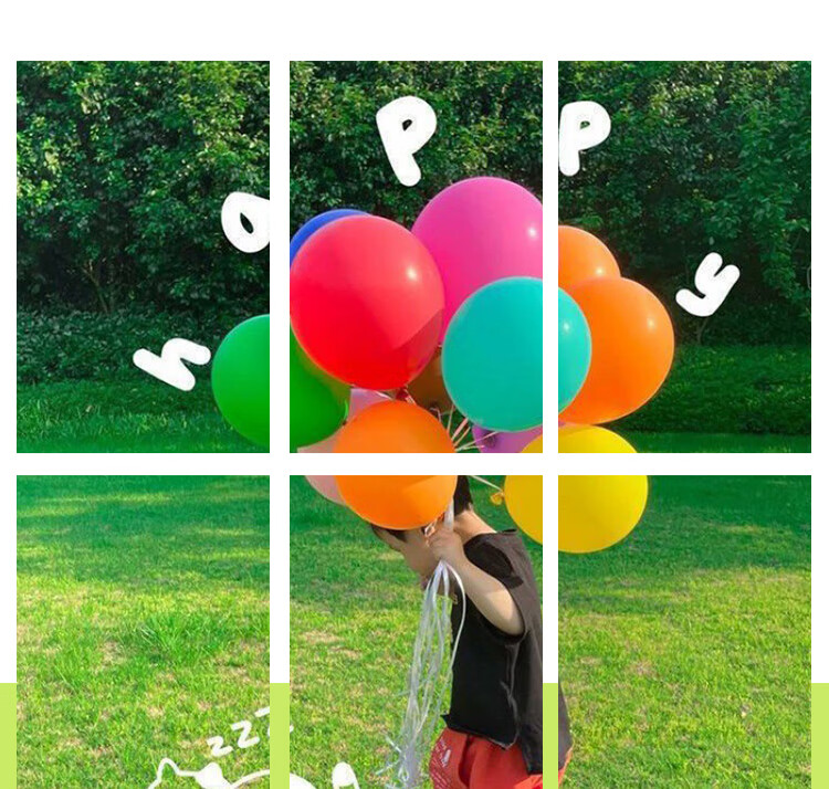 Jiayan Flower Balloon Headband, 10 Pieces, Graduation Party Sports Event Decoration, Birthday Scene Setup Hair Accessory 6