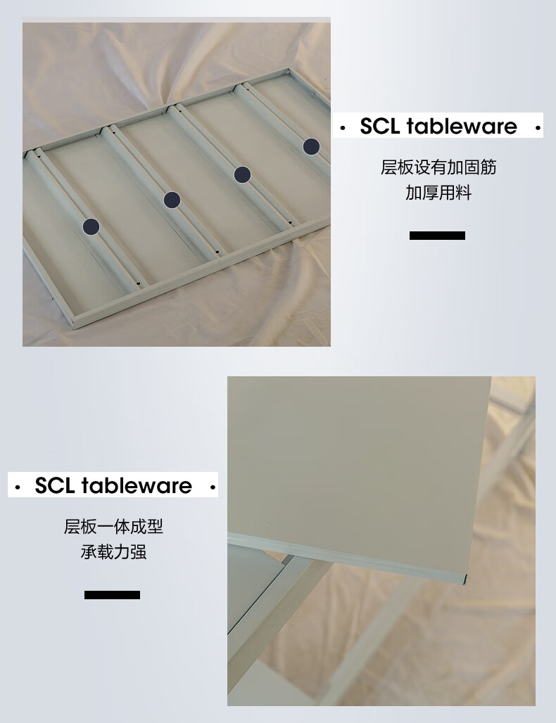 施尔福加厚240kg/层中型仓储货架仓库库房置物架家用储物架200*50*200cm