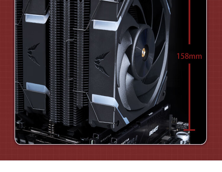 VALKYRIE EL125 WHITE VK CPU Air Cooler, Dual Tower, Anti-Gravity 6 Heat Pipes Pure Copper Base, Supports LGA1700 AM5, ARGB Lighting Effects 16