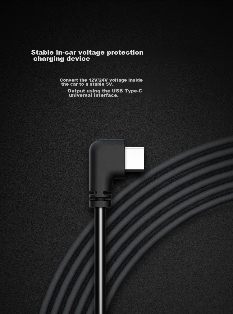 360 Dash Cam Dedicated Voltage Regulator Cable Type-C Versio 2