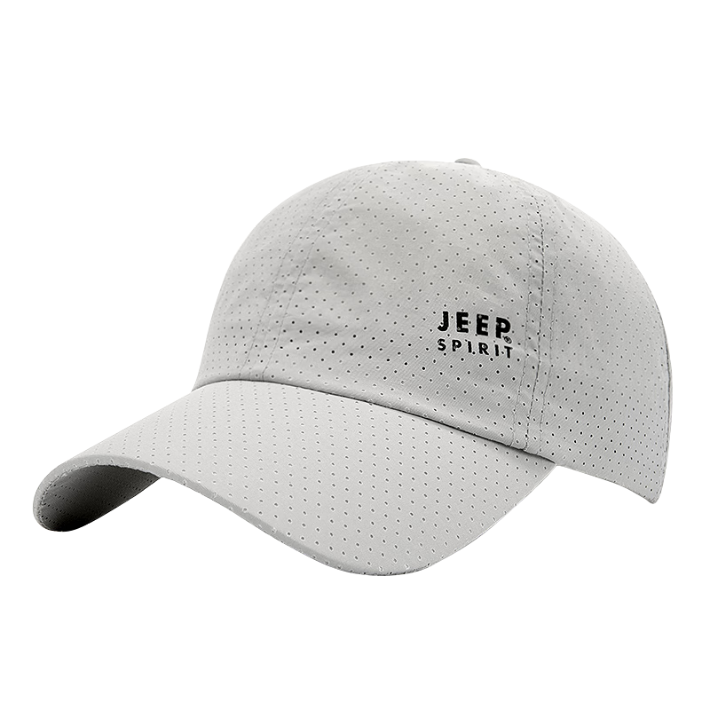 JEEP Baseball Cap for Men, Summer Mesh Quick-Dry Sun Protection Hat, Unisex Visor Cap, Sports Outdoor Sun Hat
