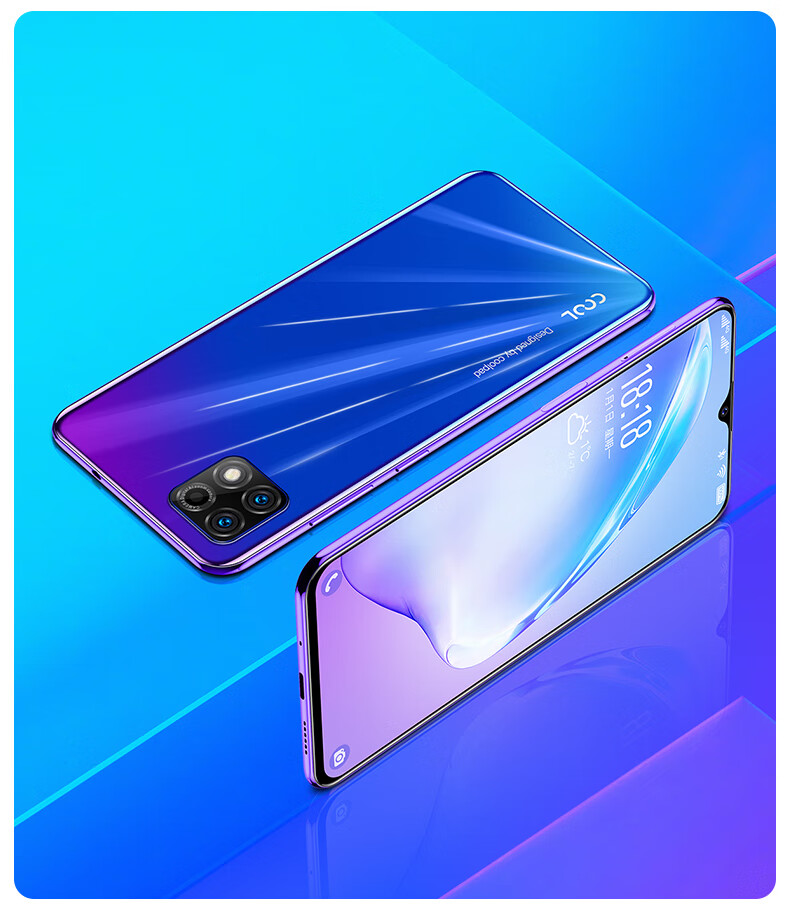 酷派cool10青春版6g128g63英寸珍珠全面屏智能手机炫彩玻璃机身侧面