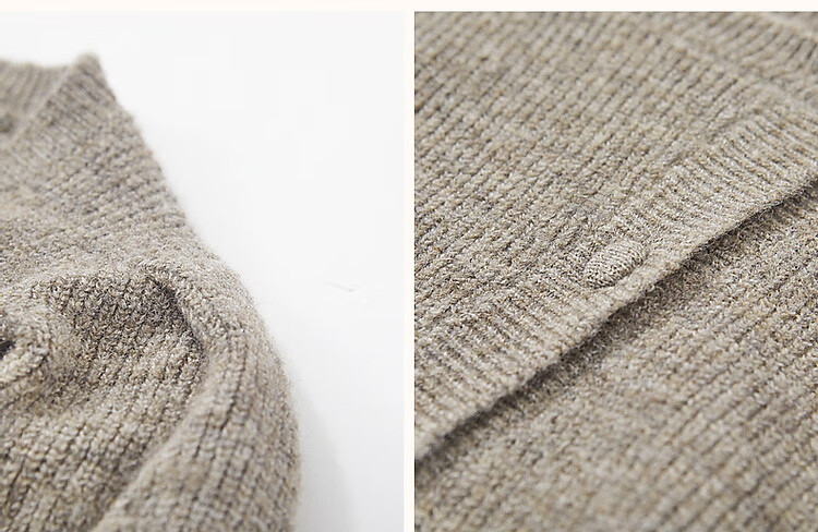 Dme [Zhonggu Mountain Tea] Spring And Autumn High-Wisdom Old Coin Style Cardigan, Slanted Doorway Collar, Knife-Necked Hem, Split Knit Sweater Women's Top 8