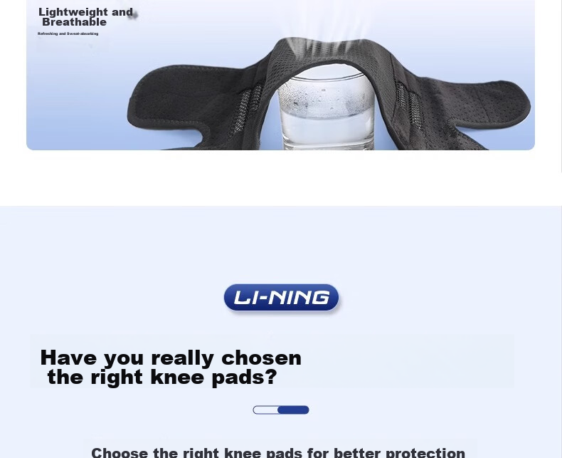 Li-Ning Knee Brace for Women, Sports Meniscus Arthritis Injury Fluid Retention, Specialized for Running, Hiking, Badminton, Patella Protectio 8