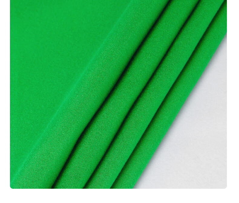 Hakutatz 2*3 Meter Green Photo Backdrop Cloth, Photography Portrait Film And TV Green Screen, Live Streaming Room Solid Color Background Wall Chroma Key Cloth, Fill Light Shooting Short Video Props Green Cloth Background Stand 7