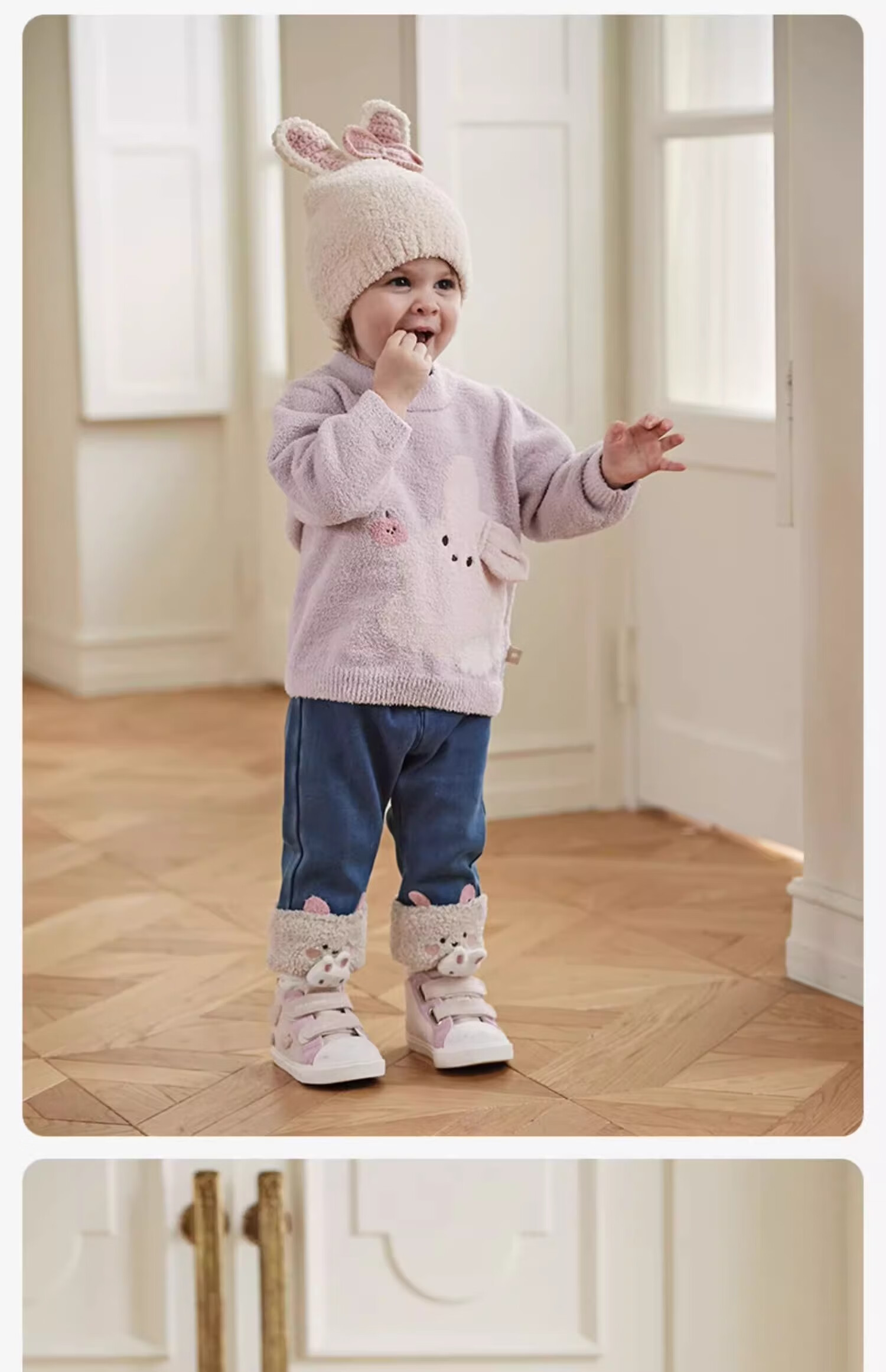 DAVE & BELLA Zoo Children's Knitted Sweater Autumn Winter 2023 Boys Chenille Girls Sweater 4