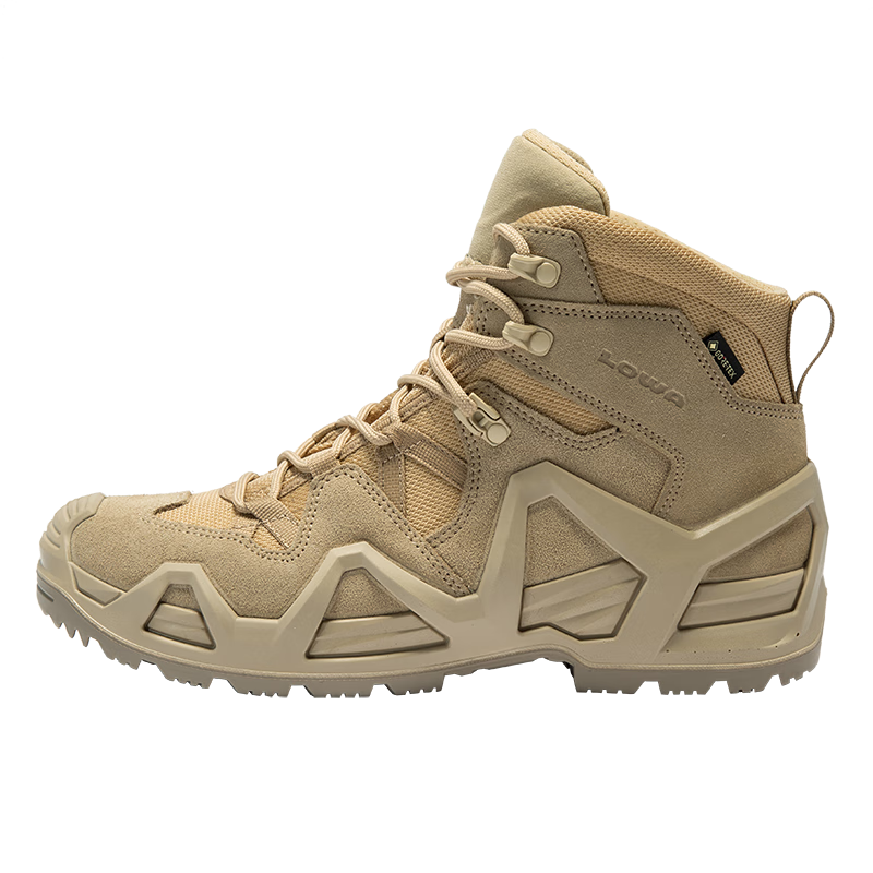LOWA German Tactical Boots MK2, Outdoor Hiking Mid-Top Shoes for Men, Waterproof And Non-Slip, 310855, Sand Color, Size 43.5