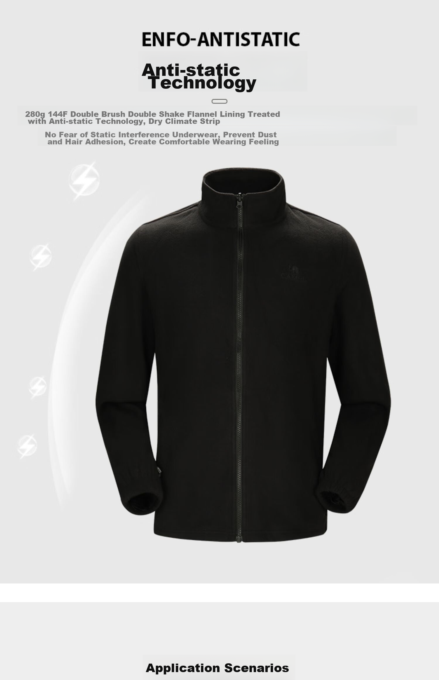 CAMEL 3-In Fleece Inner Liner Waterproof Detachable Mountaineering Jacket 60001 Oatmeal Gray/phantom Black, Men's S 6