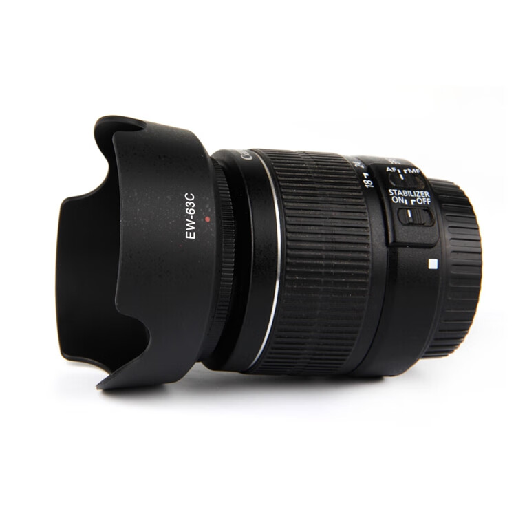 Earlymen Lens Hood EW-63C, Compatible with Canon RF24-50mm F4.5-6.3 IS STM Lens, Canon EF-S 18-55 IS STM Lens 7