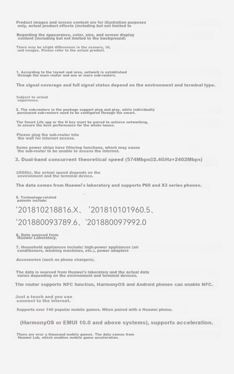 HUAWEI Lingxiao Parent-Child Router Q6 (1 Parent 4 Children Set), AX3000Mbps Gigabit Router, Whole-House WiFi 6+, Powerline Version, Wireless Wall-Penetrating King, Powerline Modem 23