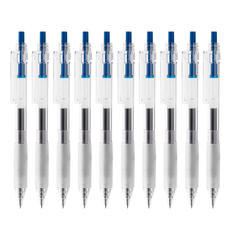 KACO Stationery 0.5mm Ink Blue Gel Pen, Medical Prescription Retractable Pen, Classic Bullet Tip Signing Pen, Office Use Water-Based Pen, 10 Pens/box, K11