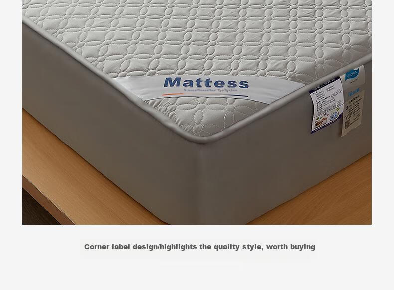 Hengyuanxiang Class A Pure Cotton Fitted Sheet, Single Piece, Single Bed, Protective Cover, Quilted Non-Slip Mattress Protector, Bed Cover, 150*200cm 31