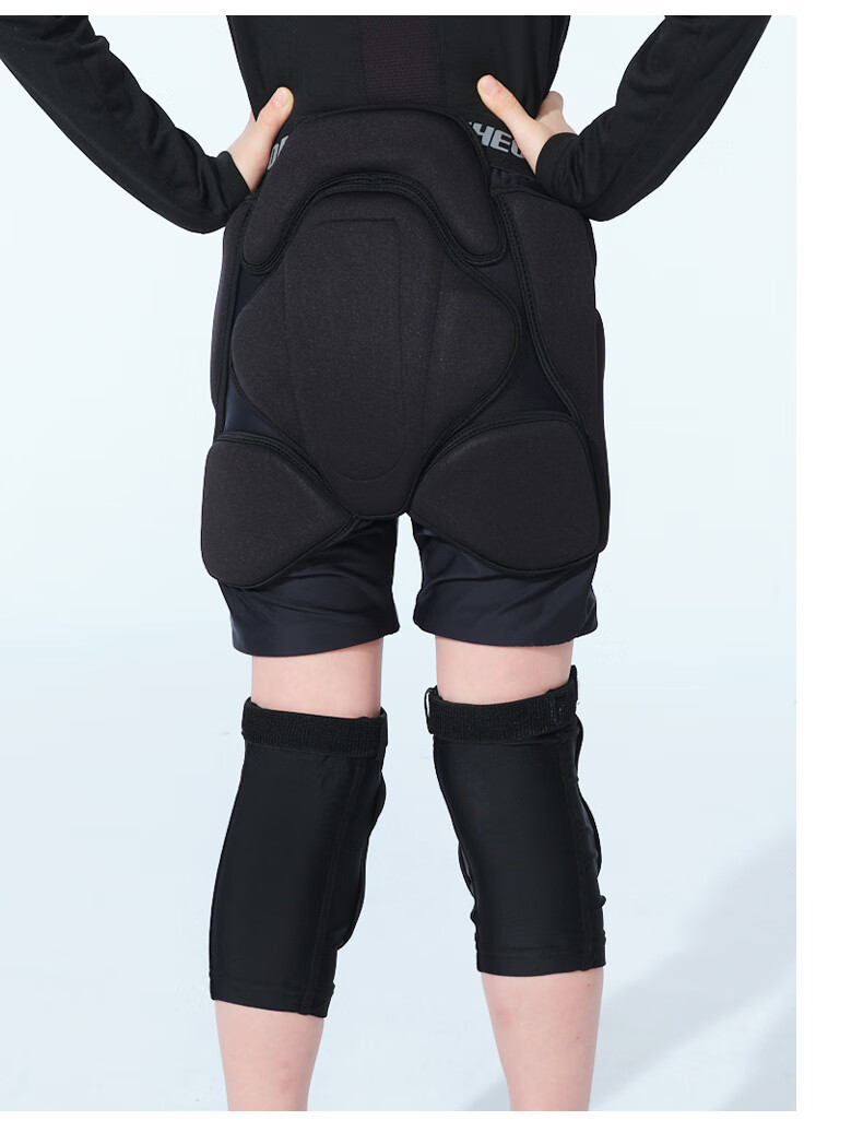 Flow Theory Kids Ski Protective Gear Hip and Knee Pads Anti-Fall Shockproof Ski Underwear Thickened Set 1