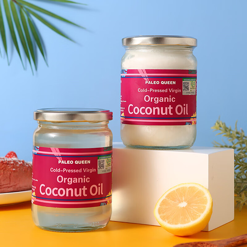 派里奥（Paleo queen）有机冷榨椰子油500ml 斯里兰卡进口烘焙咖啡烘焙漱口护发食用油