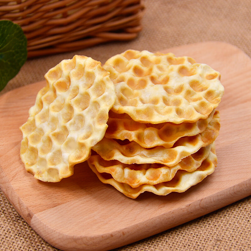 秦之恋×海玉石头饼原味800g/箱 非油炸饼干陕西山西特产孕妇粗粮石子馍