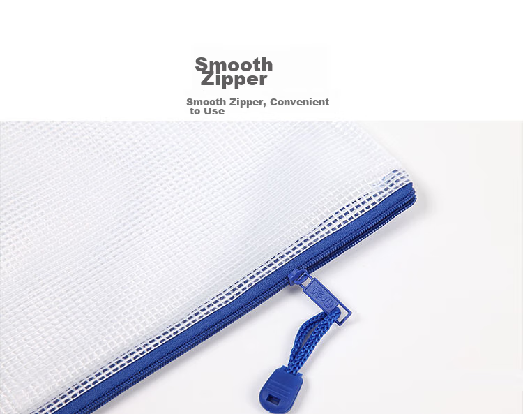 COMIX 10-Pack A6 Pencil Case, Receipt Holder, Invoice Organizer, Transparent Mesh Zipper Bag, Random Color A1158 4