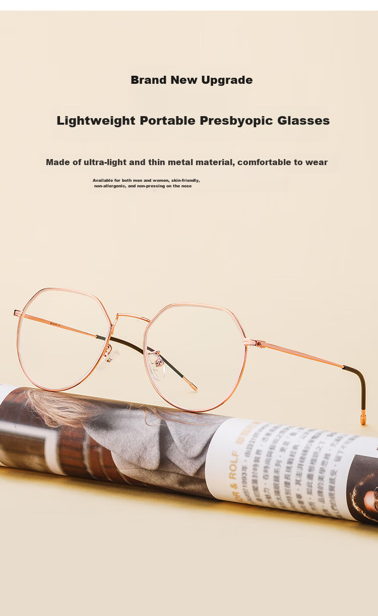 Mr. PuTian Reading Glasses for Men And Women, Anti-Blue Light, High Definition, Authentic, Fashionable, Youthful-Looking Presbyopic Glasses, 200 Degrees, for Ages 55-59 4