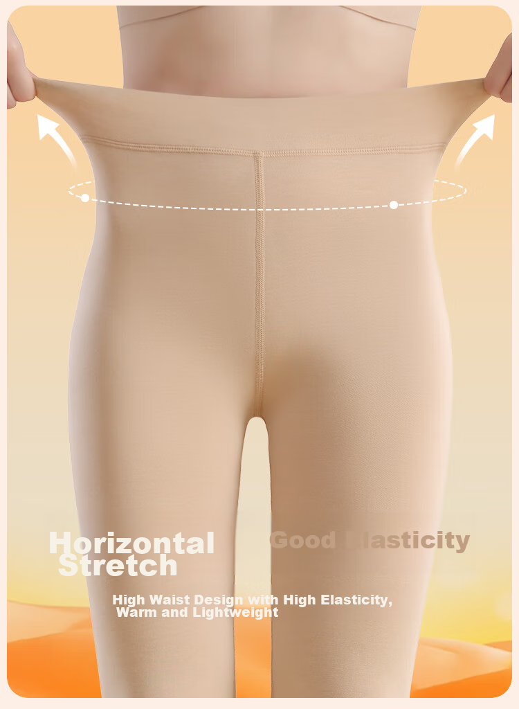 MiiOW Women's Thermal Underwear, Cotton Modal High-Waist Slim Leggings, Ultra-Thin Heat-Generating Silk Autumn Pants, New Product for 2026, Black 8