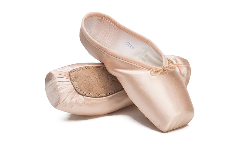 Sansha Ballet Pointe Shoes, Satin Upper, Leather Sole, Dance Shoes, Hard Shoes, Practice Shoes, FRD1.0REG, Satin, Size 39 15