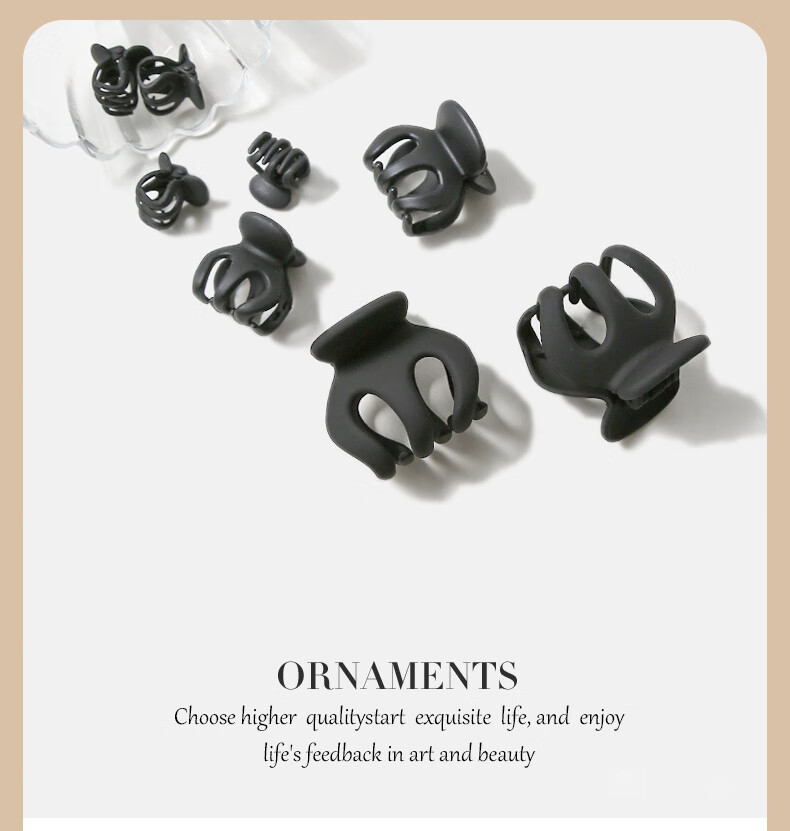 Chense High Ponytail Hair Claw Clips (Set of 14) Medium Pumpkin-Shaped Shark Clips for Back of Head And Bu 10