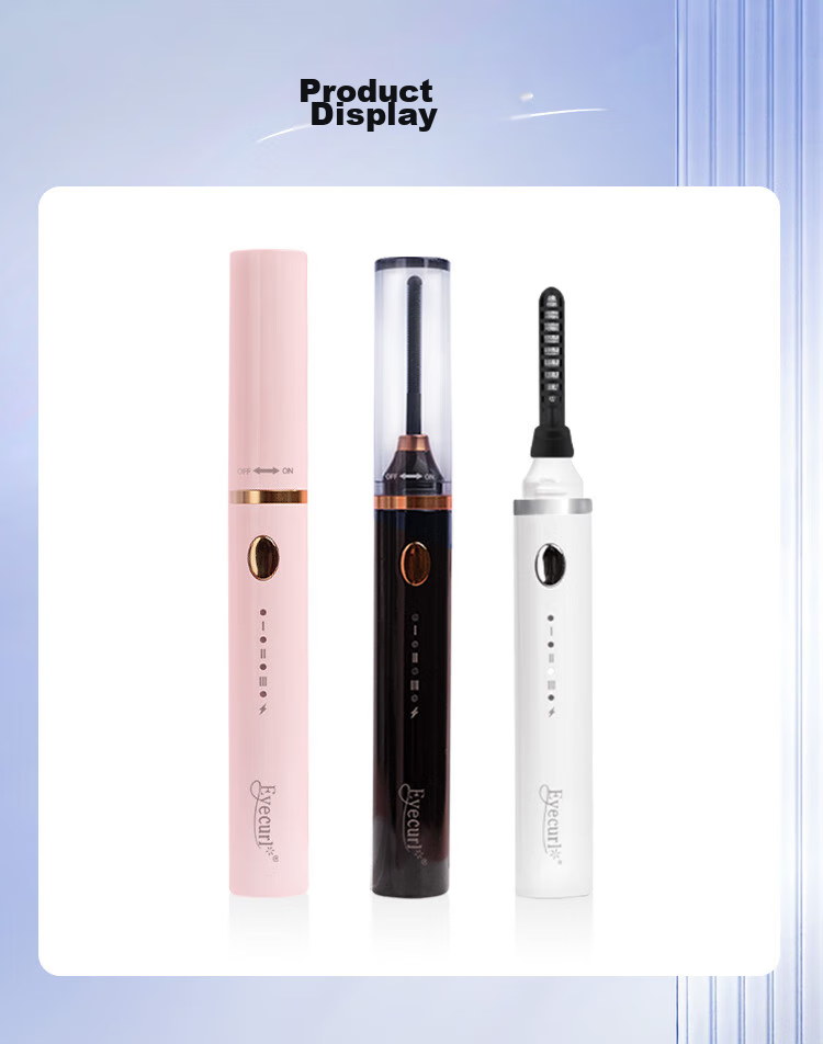 Eyecurl Small Steel Tube Electric Eyelash Curler, White, Electric Lash Curler, Long-Lasting Shaping Tool for Beginners 13