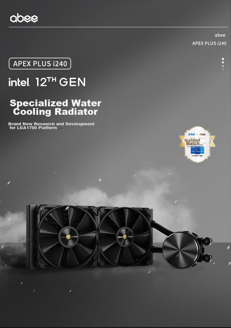 Abee FUNCTION U360 All-In Liquid CPU Cooler, Intel Ultra200 LGA1851/LGA1700 Specific, 285K 14900K Overclocking 1