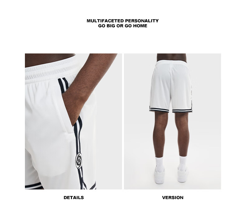 RIGORER Men's Sports Shorts, American Basketball Knee-Length Shorts, Summer Training Breathable Casual Sports Pants 18