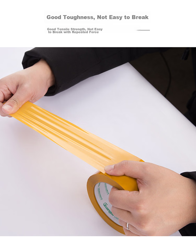 GuangBo Windproof (GuangBo) 6-Roll Pack, 48mm*150y*50μm, 137.1 Meters/roll, Yellow Packing Tape, Office Supplies, FX-74 7
