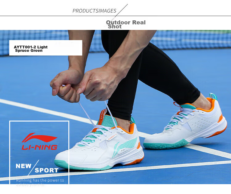 Li-Ning Badminton Shoes All-Round King V Unisex Shock-Absorbing Training Shoes Standard White AYTT001-5 White Size 44 7