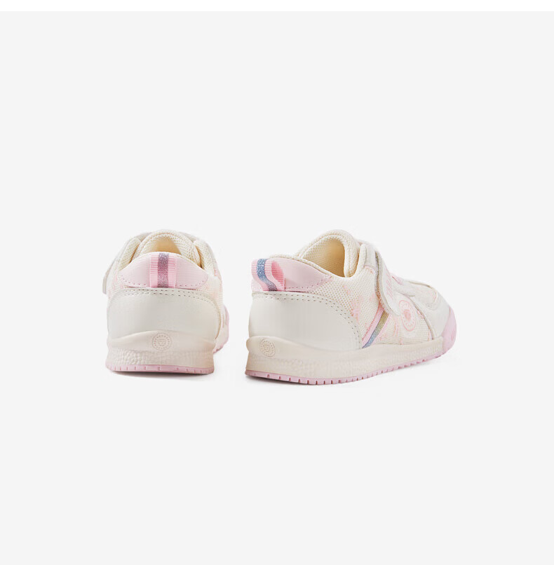 TARANIS Spring Toddler Shoes, Breathable Infant Shoes, Non-Slip Soft Sole, Functional Shoes for Baby Boys And Girls, Apricot/white, Size 19 25