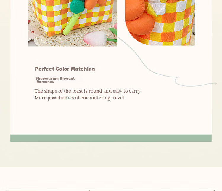 TaTanice Handbag Woven Bag, Mid-Autumn Festival Gift Birthday Storage Bag, Colorful Woven Basket Shopping Tote 3