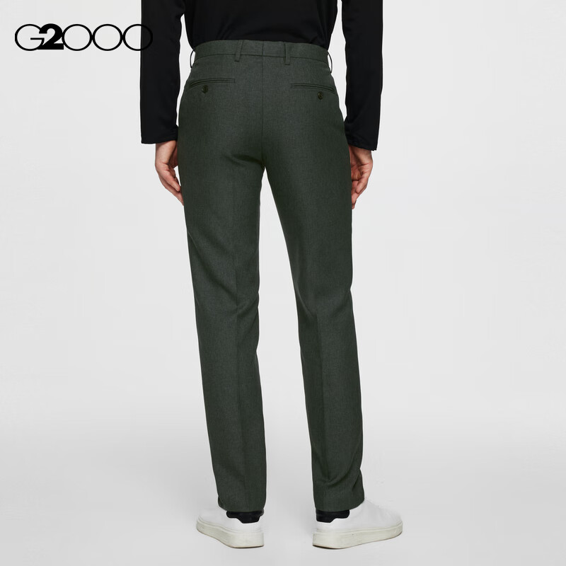 G2000 [Anti-Static] Spring And Autumn Mall Matching Business Commute Soft Comfortable Formal Dress Pants, Dark Gray, Size 34