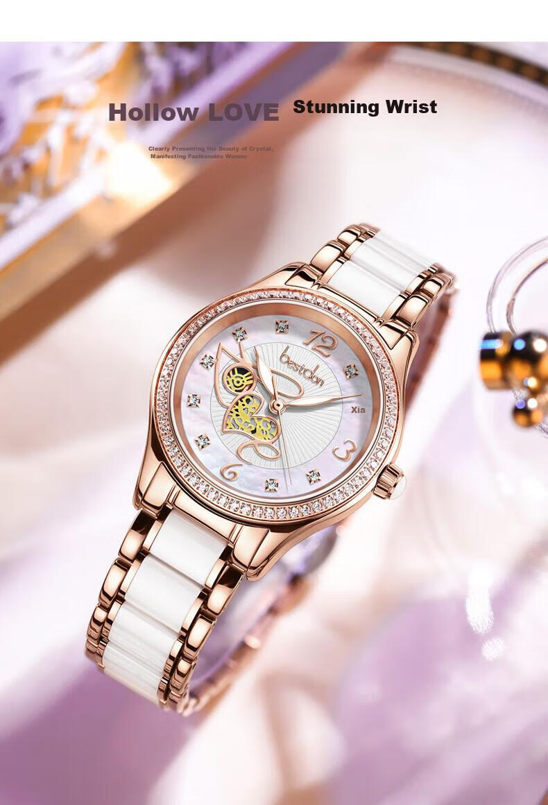 Bestdon Brand Top Ten Women's Watches with Imported Movements, Quartz Wristwatches in Gift Boxes, Birthday Gifts for Wome 8