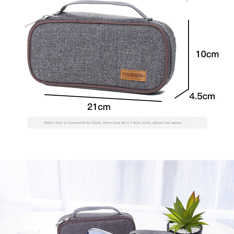 ASY Insulin Cooler Box Portable 2-8°C Medicine Refrigerator Breast Milk Cooler Insulin Insulation Bag Interferon Insulated Box Portable Airplane And High-Speed Rail Travel Medical Drug Storage Box Eye Drops Growth Hormone Injection Insulin Travel Kit Cold Storage Cooler Bag 6