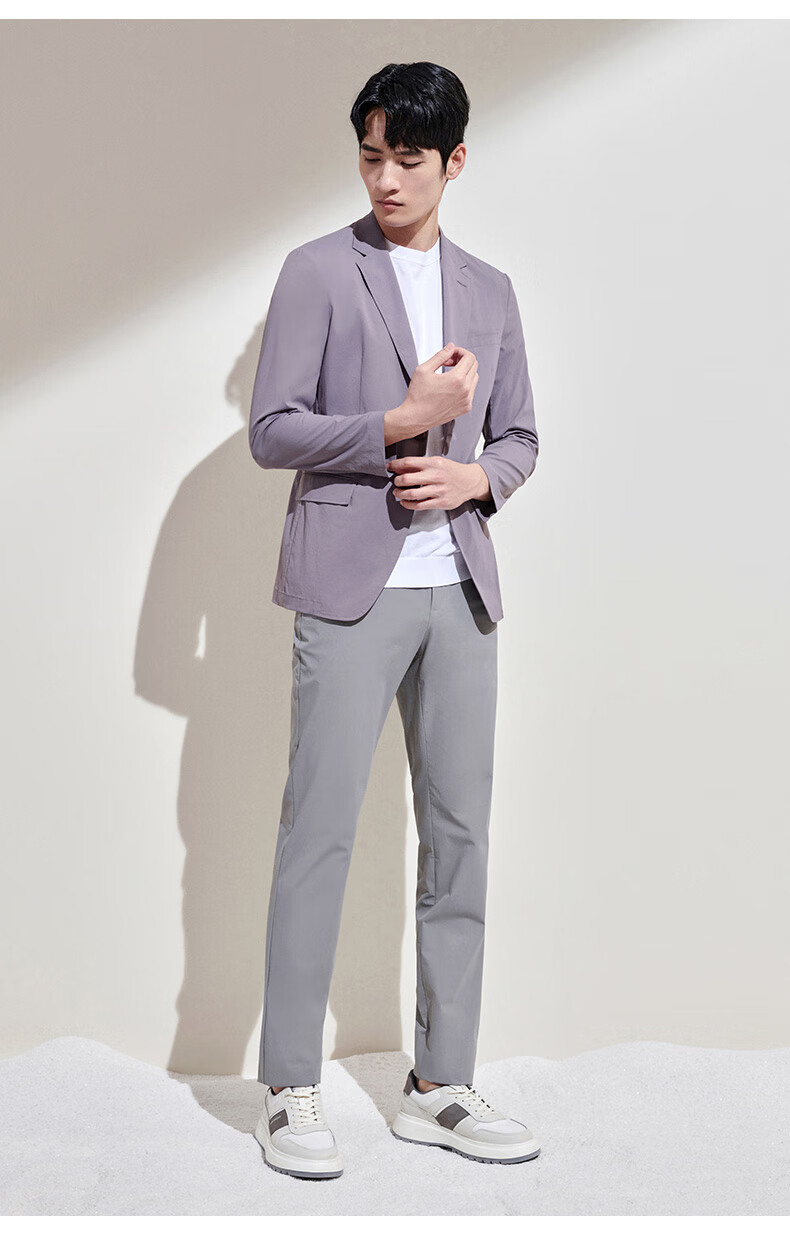 SAINT ANGELO Spring Men's Sports Blazer, Packable Casual Suit Jacket KESU241011U, Navy Blue, Size 52 11