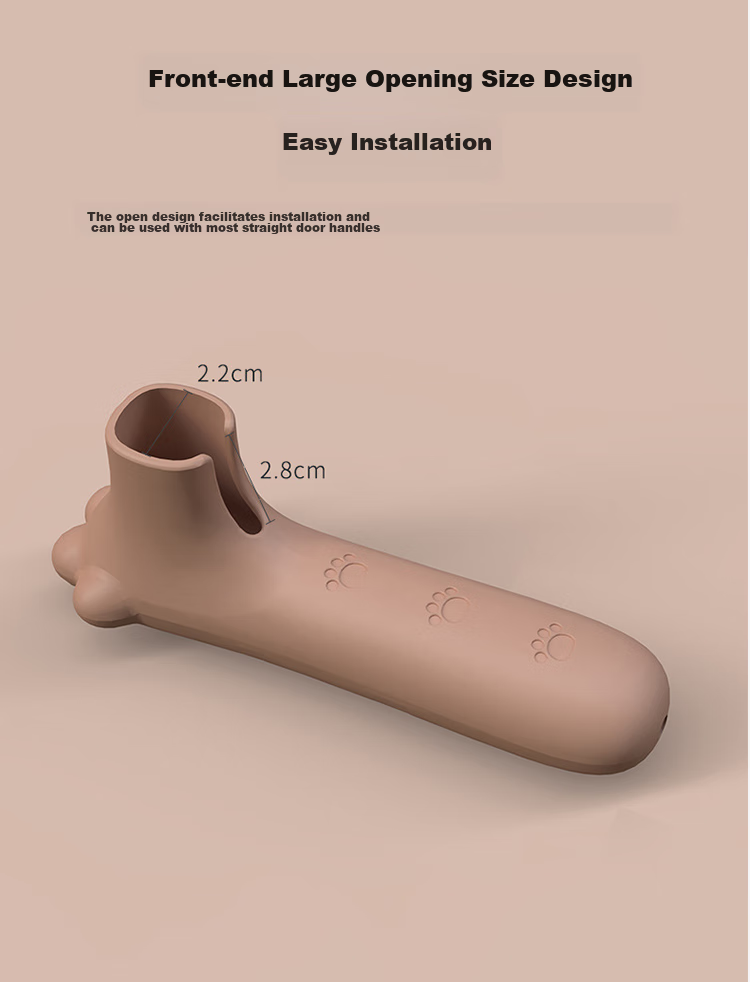 9I9 Children's Door Handle Protector, Baby Room Door Pull Handle Anti-Collision Protection Silicone Cover 21A458 7