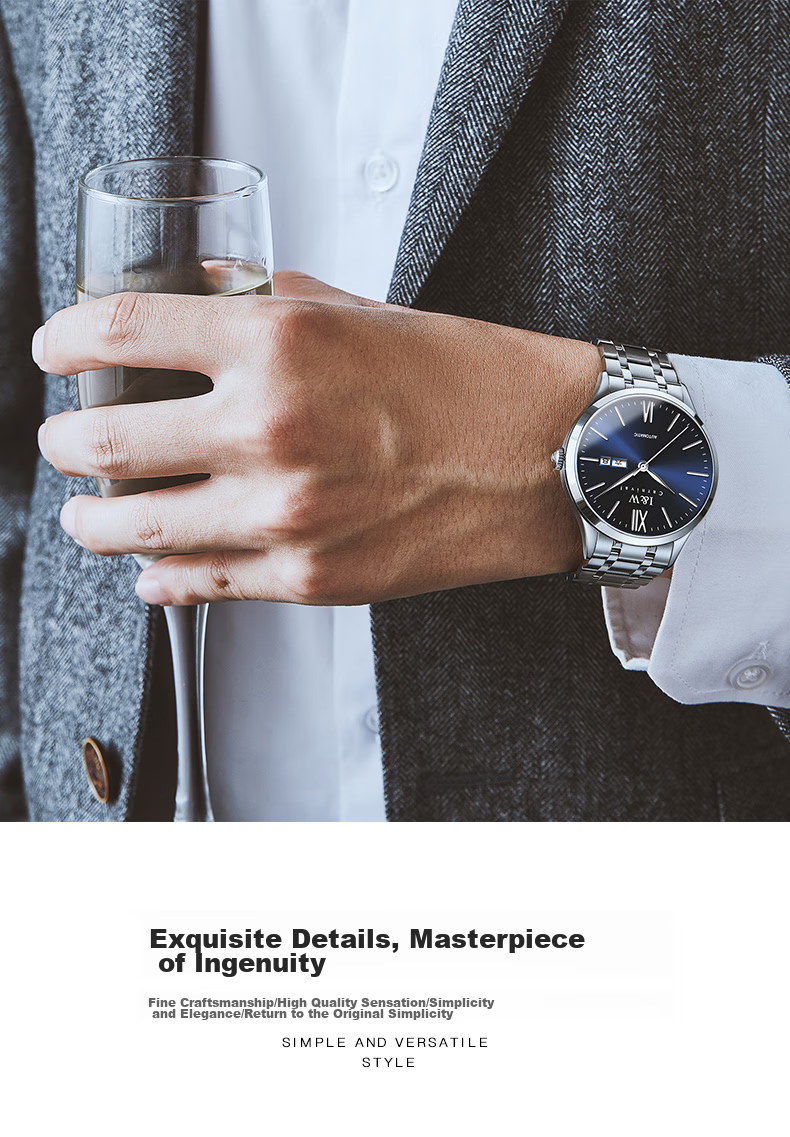 Aiwochi Swiss Iw Watch, Men's Fully Automatic Mechanical Watch, Men's Luxury Timepiece, 2026 New Model, Brand Waterproof Business Genuine Product 6