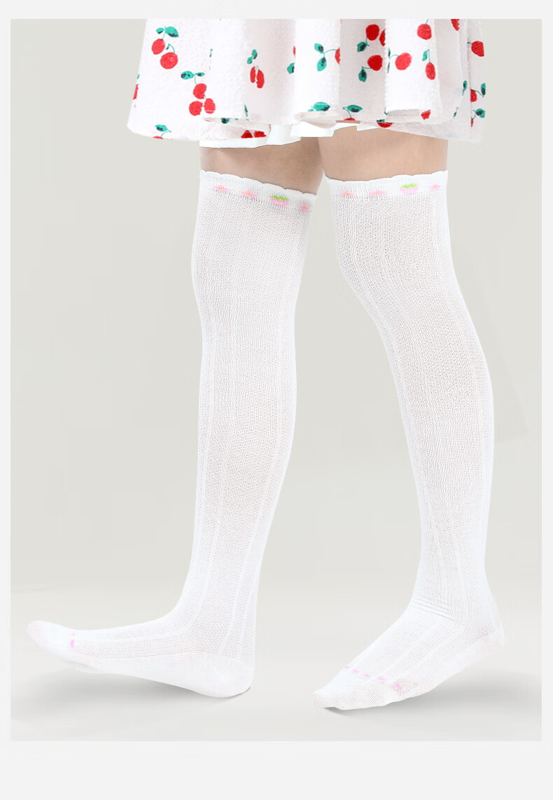 Barbie Children's Mid-Calf Socks for Girls, Thin Mesh Long Socks for Spring And Autumn, Baby Over-Knee High Socks, Half-Leg Socks 15